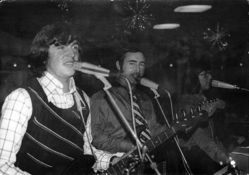 Alois Frommer am Bass, Ich an der Gitarre, Martin Karsten an der Orgel, ca. 1972